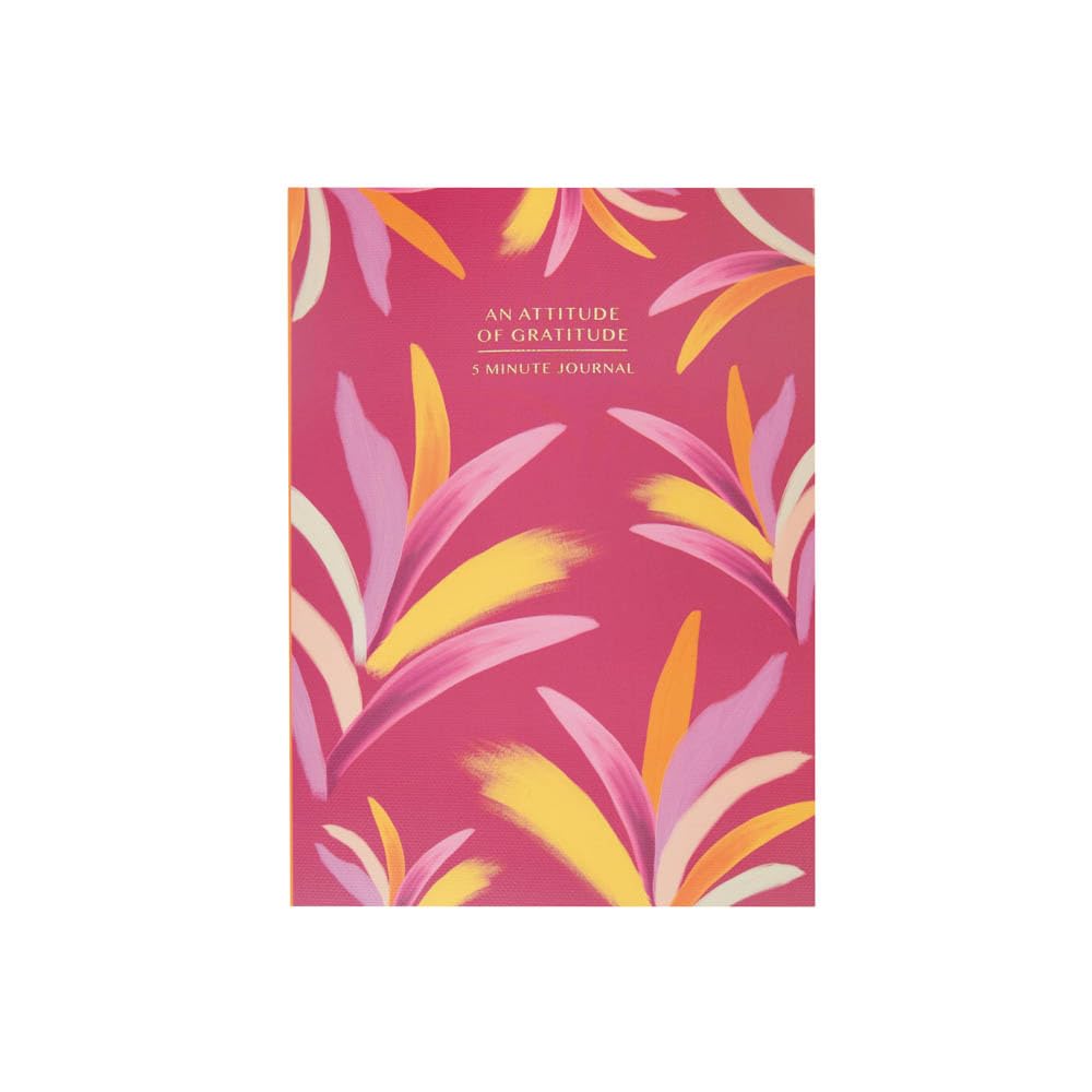 Portico Designs Ltd Flawsome Gratitude in 5 Minutes Journal with Gold Foil Edges, 192 Pages, 17.6x12.5cm