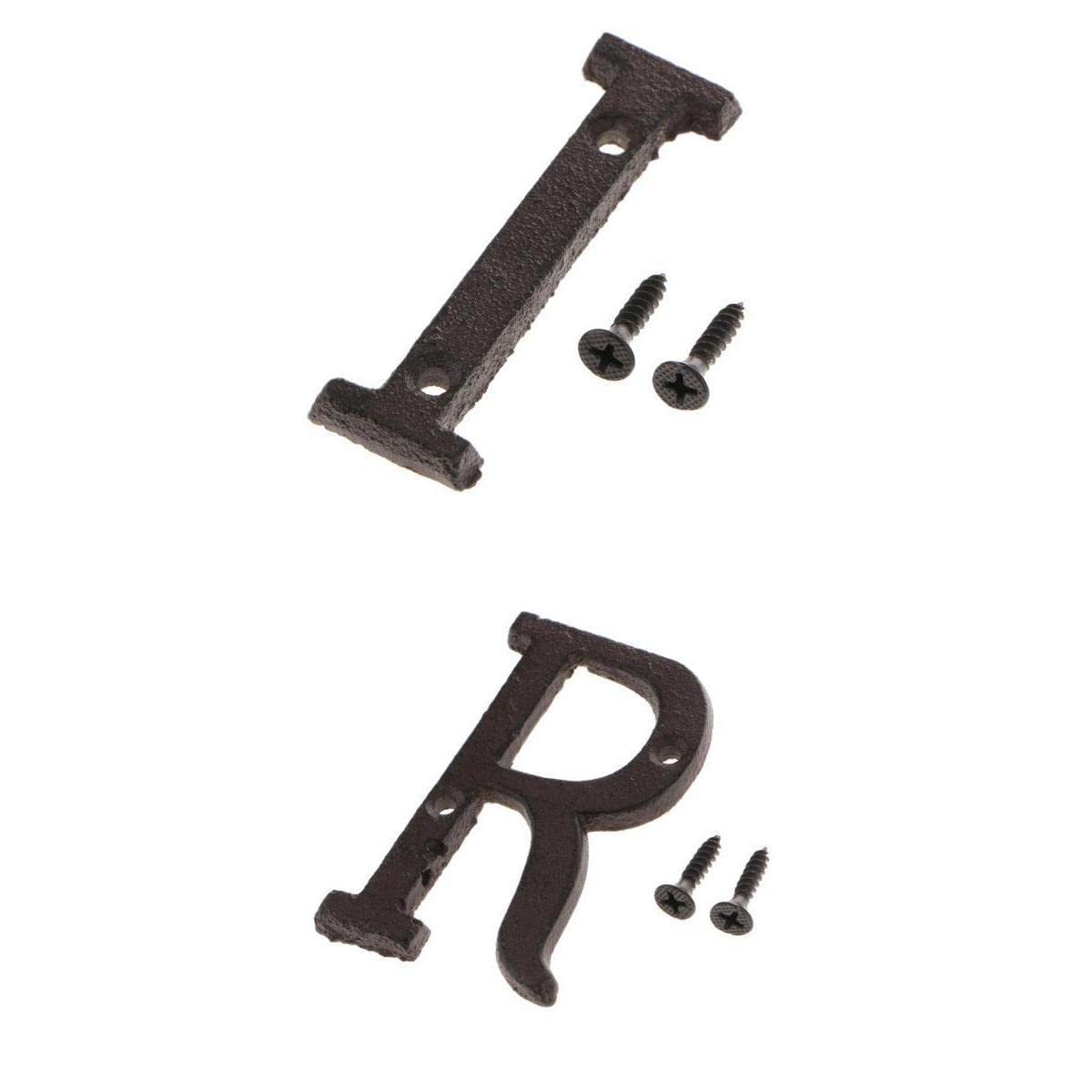 2 Pack Home Door Mailbox Letters DIY Bedroom Large Wall Mount Letters I & R-image-4