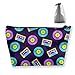 Produktbild Trapez-Aufbewahrungstasche Buggy-Tasche Reise- und Heimtasche - Vektormusikmuster Gedruckte Kosmetiktaschen Kulturbeutel-Make-up-Empfang - Tragbar