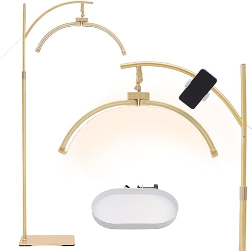 Miniatura 9 de Lámpara de pestañas para extensiones de pestañas, lámpara de pestañas LED ajustable, luz de media luna, tatuaje, iluminación sin sombras, para