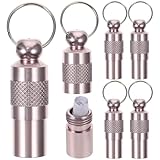 HOMSFOU 6 Stück Aluminium Haustier Id Tags mit Namensschild und Adresse Anti Verlust Hundemarken für Hunde und Rostfrei Privatsphäreschützender Rohranhänger