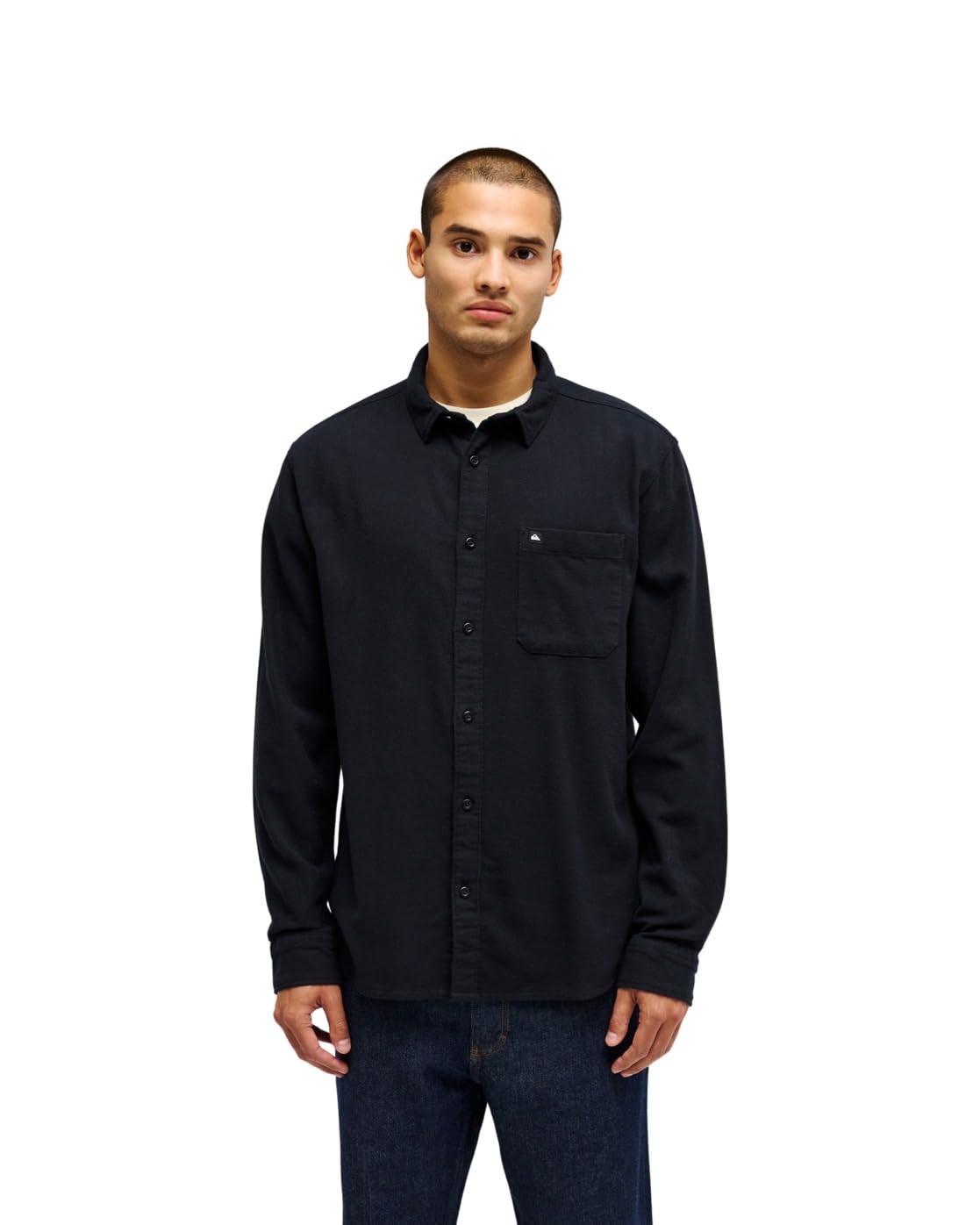 Quiksilver Sweater Motherfly Solid LS Shirt Men's Black S