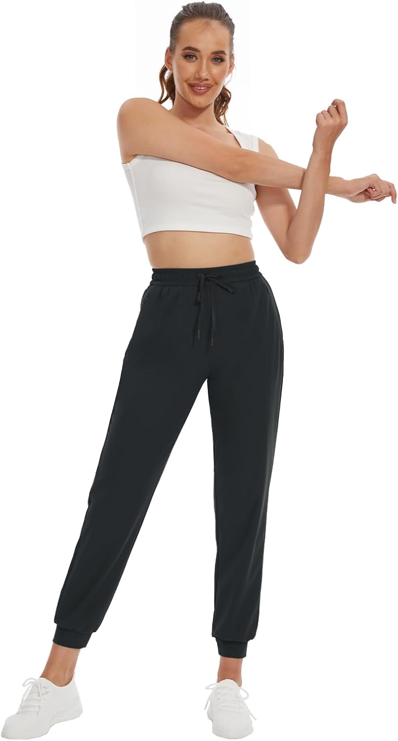 SEVEGO Women's 30"/32"/34"/36" Tall Inseam Joggers Lightweight Sweatpants Zipper Pockets Athletic Workout Lounge Pants - Image 6