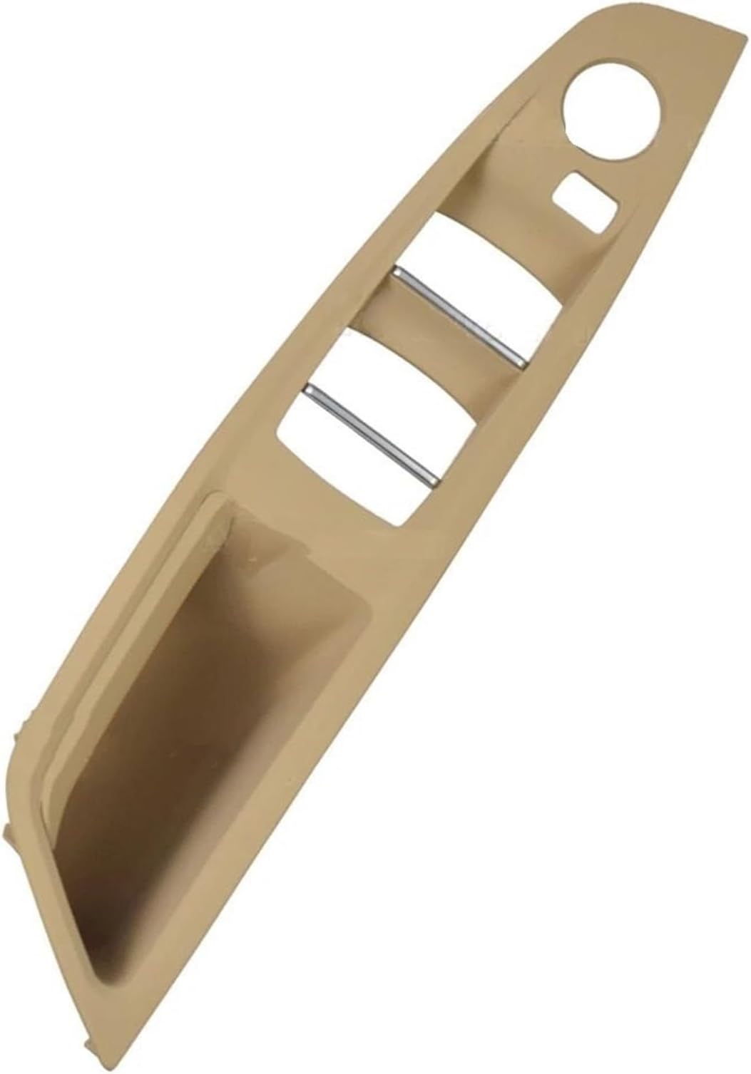LHD RHD Interior Door Pull Handle Armrest Panel Trim No Mirror Folding Button for BMW 5 Series F10 F11 F18 520 523 525 528 530 Car Door Handles(Beige-RHD)