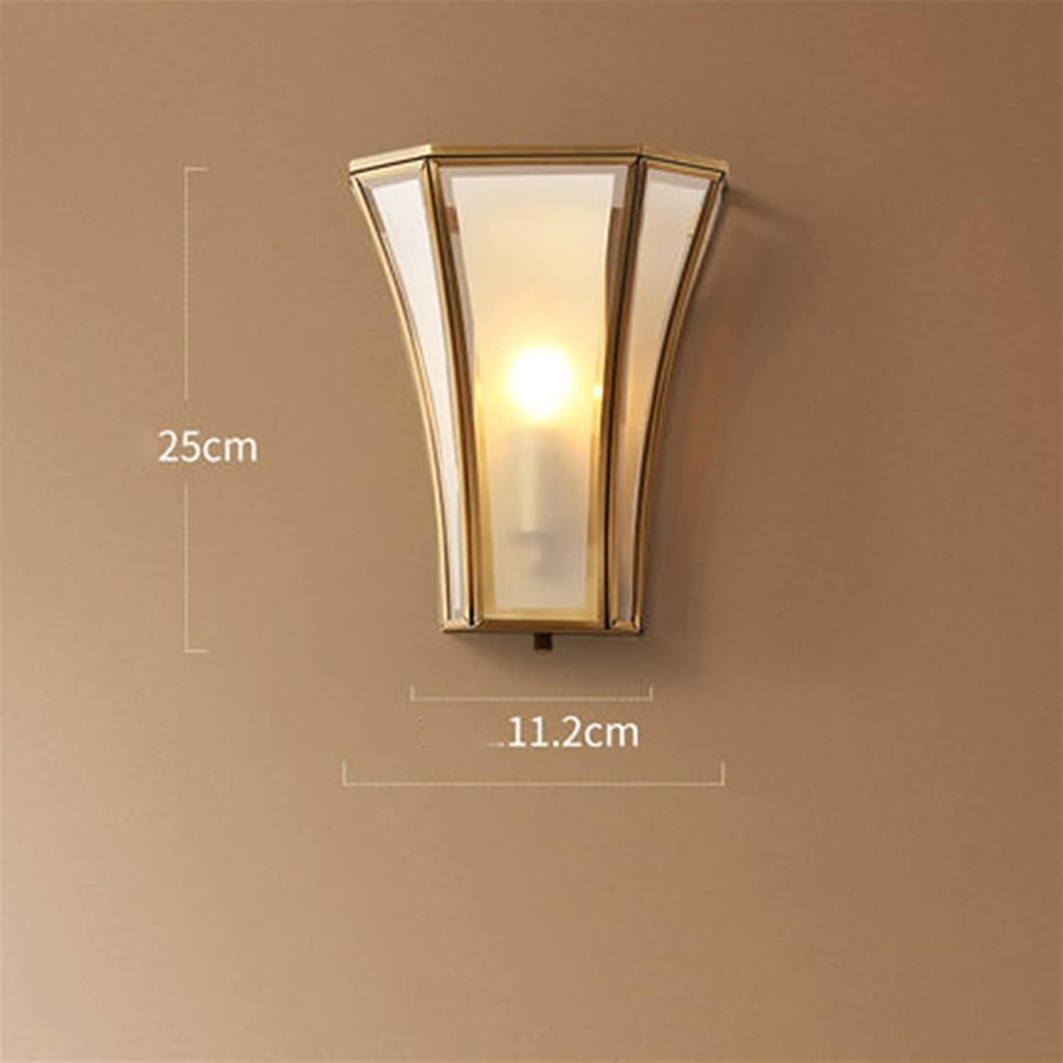Wall Lamps,European Living Room Wall Lamp Balcony Bedside Lamp Staircase Aisle Wall Lamp Home Interior Lighting/B, Glass