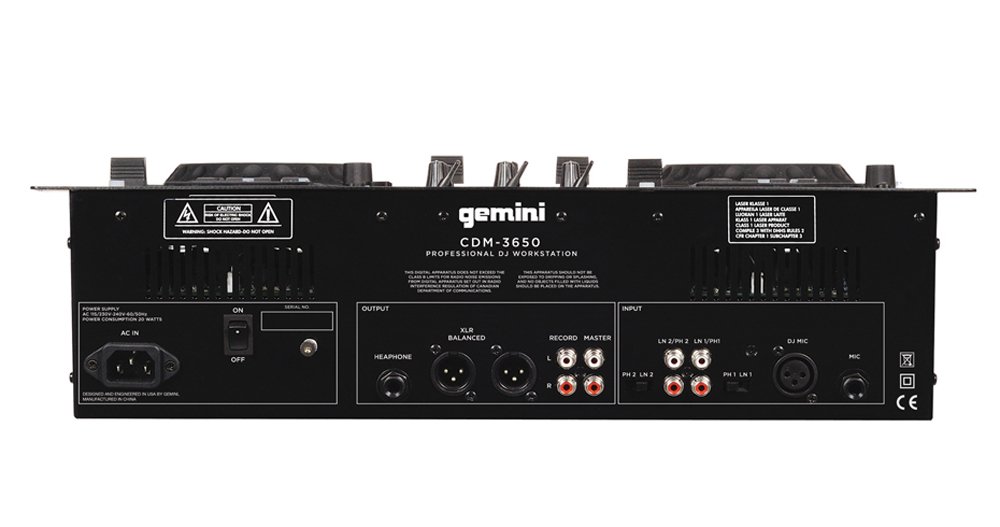 Gemini CDM-3650 Dual CD Mixing Console : Amazon.co.uk: Musical