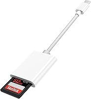 Vista 1 de Lector de tarjetas SD USB C para iPhone, lector de tarjetas de memoria USB-C USB C a SD, adaptador de cámara de juego Trail para 15/iPad/MacBook