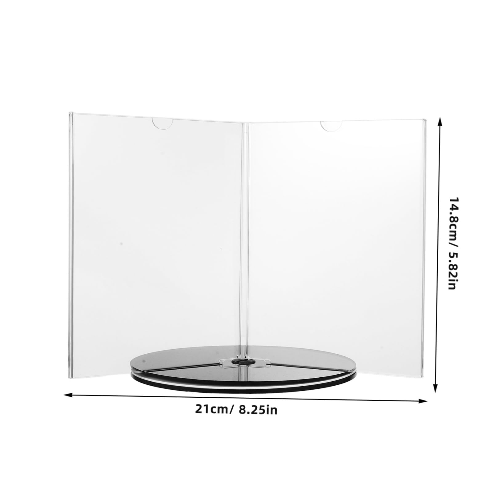 Angoily Rotary Menu Holder Stand a Acrylic Sign for Restaurant and Easy to Install