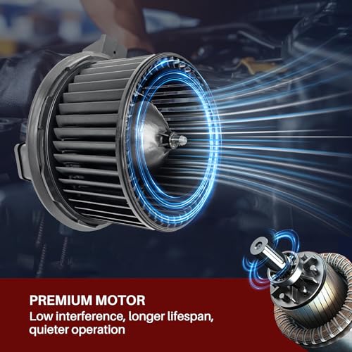 Image of 700274 AC Heater Blower Motor Fan Front Fit for Ford Explorer Flex Police Interceptor Sedan 2013-2019, for Lincoln MKS 2012-2016, MKT 2012-2019, PM9393, BM9393C, 2311827, SK700274, MM1097