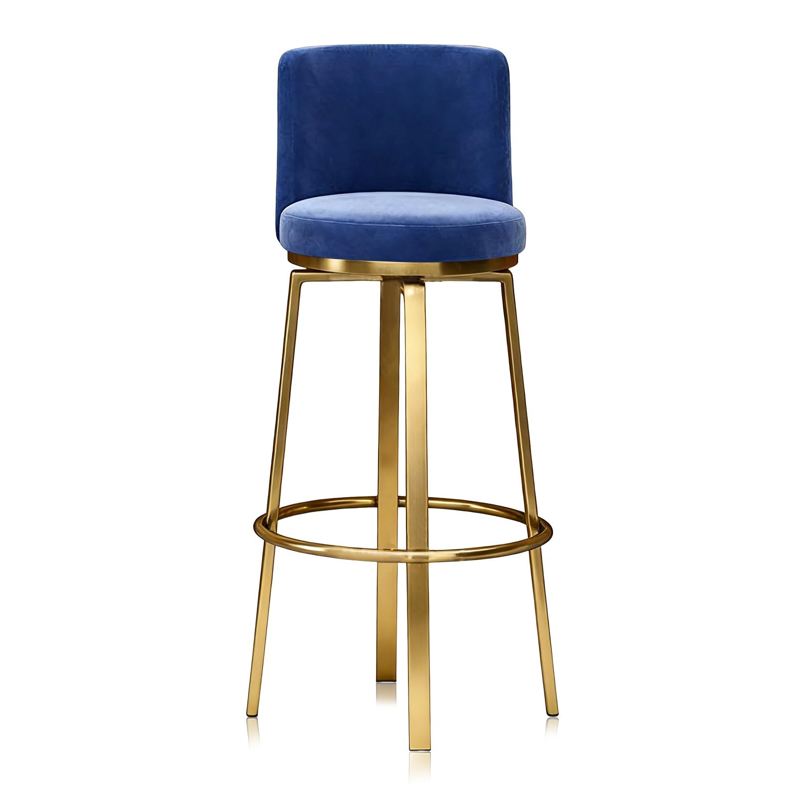 Tabouret pivotant en velours confortable pour éviter le mal de dos en cuisine