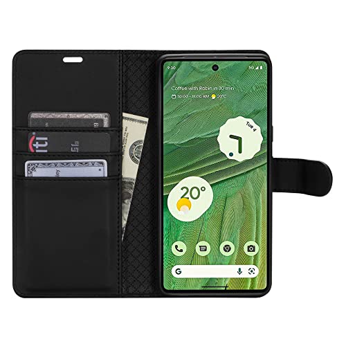 Neiye Compatible with Google Pixel 7 Pro Wallet Case with Card Slots Stand Magnetic Closure Protective Flip Leather Phone Cover for Google Pixel 7 Pro Case Wallet(6.7 inch-Black)