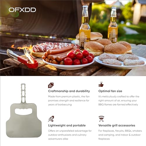 Abanico manual para barbacoa resistente al calor miniatura 4