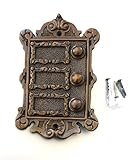 Graf von Gerlitzen Antik Messing Tür Klingel 3 Jugendstil Türklingel Klingelschild