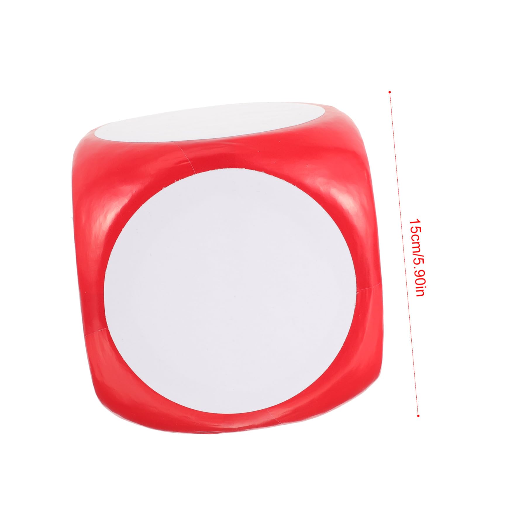 Dado de Espuma en Blanco, Dados de Juego Grandes, Rojo