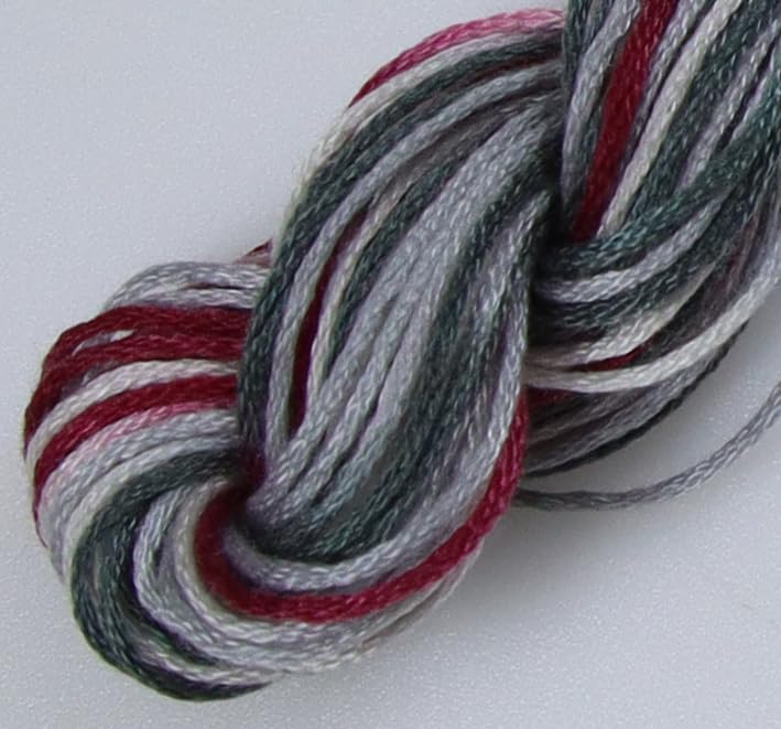 Image of KCS Big skeins of 25 Meters Size 25 Color Variegated Cross Stitch Stranded Threads,6 skeins,4513
