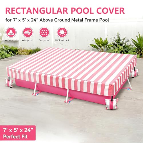 Cubierta rectangular para piscina 7'x5' miniatura 3