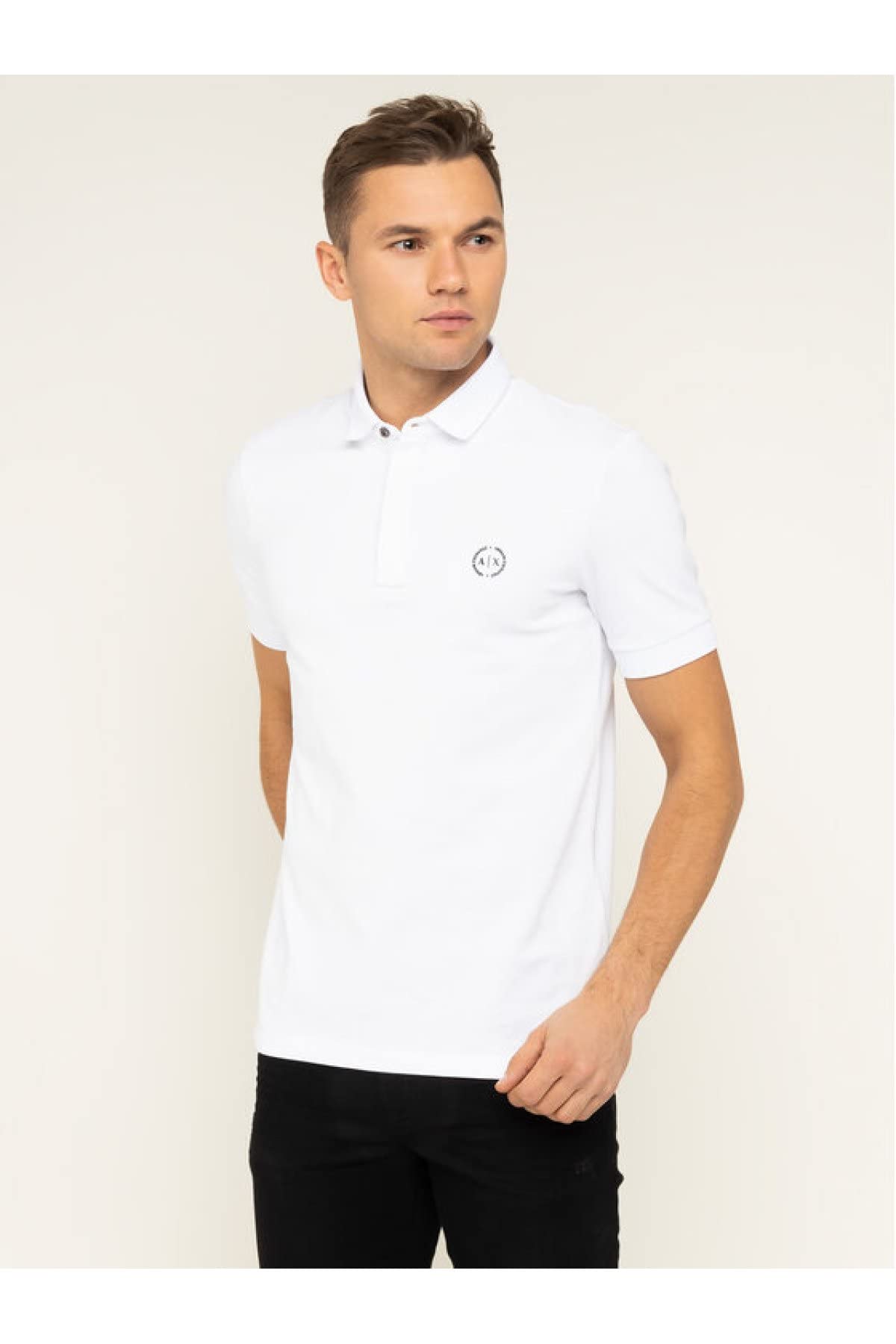 Armani Exchange Men's Small Logo Everyday Polo Shirt