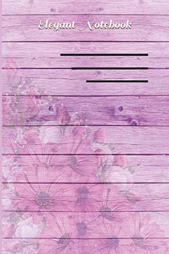 Elegant Purple Vintage A5 Notebook, Diary Wooden Design, Journal with Extra Thick Lines, Premium Thick Paper 120 GSM