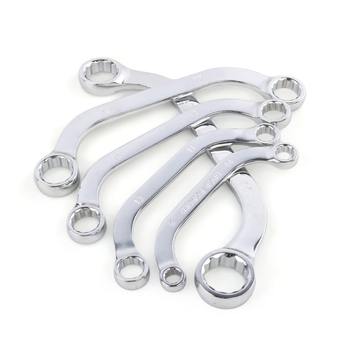 SHINEOFI Coffret de 5 Clés à Douille Multifonction en Acier Chrome-vanadium Argenté Résistantes et Traitées Thermiquement pour Usage Professionnel