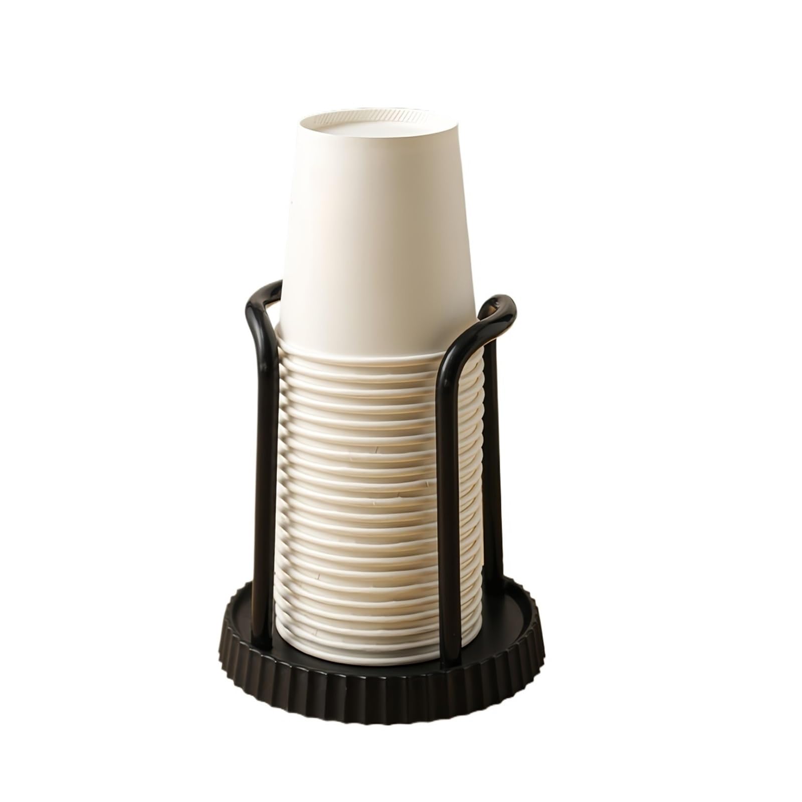 CSSHNL Paper Cup Holder Kitchen Paper Cup Holder Cups Picker Multifunctional Desktop Storage Rack Household Coffee for Home(Black)