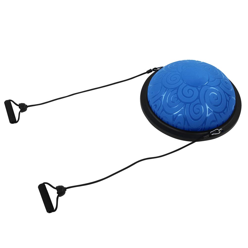 Alomejor Fitness Fitness Anti-Slip Bilanciando la Mezza Palla per L'esercizio di Yoga Pilates, Migliorando L'equilibrio e la Resistenza per la Palestra a Casa Viola/B