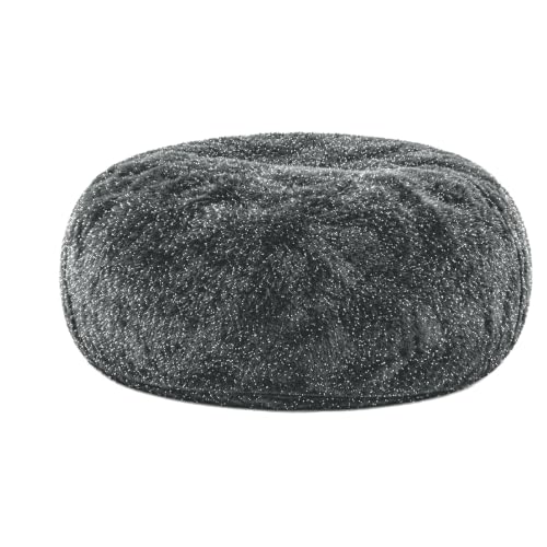 Image of Memory Foam Bean Bag Chair for Adults, 4FT Dark Gray Shining