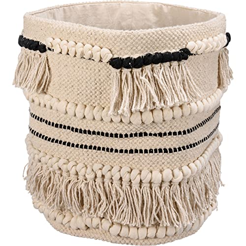 Primitives-by-Kathy-Black-Tassels-Decorative-Bin Primitives by Kathy Black Tassels Decorative Bin