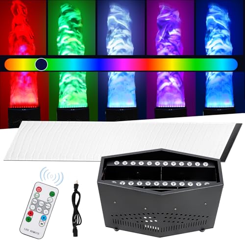 ZLPOWER RGB Fake Fire Flame Light with 36 LED Light 6ft 3-in-1 DMX Artificial Simulated Flames Lamp Atmosphere Effect for Stage Halloween DJ Party Lighting Nightclub Campfire Party Special Holiday