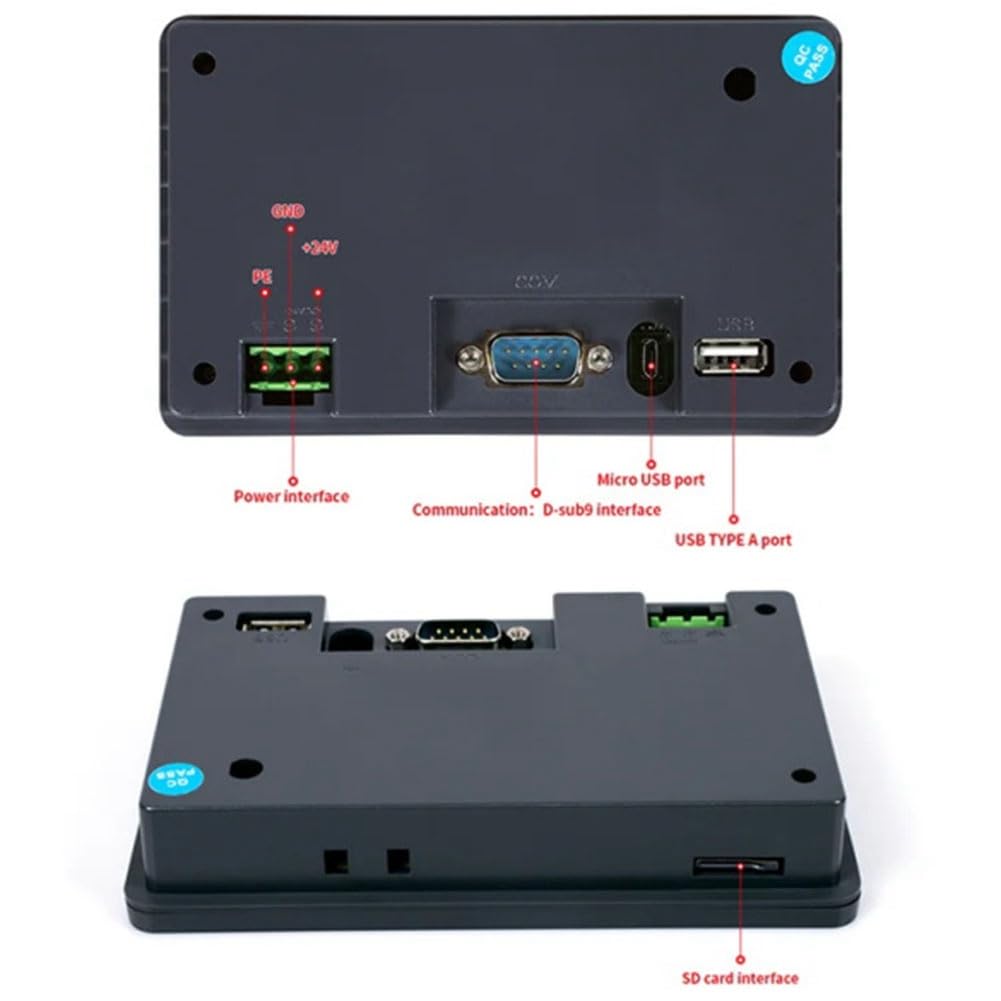 4.3Inch TFT LCD Touch Screen RS485 o 232 o 422 Comunicazione DC10-30V HMI per controllo industriale PLC programmabile (B) Facile durevole installa Facile da usare