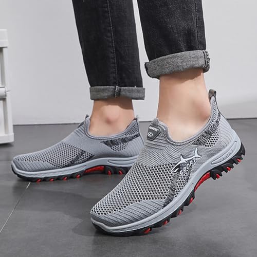 Jarv Cooling Comfort Sneaker, Atlacoast Shoes for Men, Summer Breathable Mesh Non-Slip Lightweight Slip-On Walking Shoes, Comfort for All-Day Wear(Black,US 10.5)3