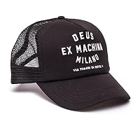 Deus Ex Machina Men's Milano Address Trucker, Black, OS
