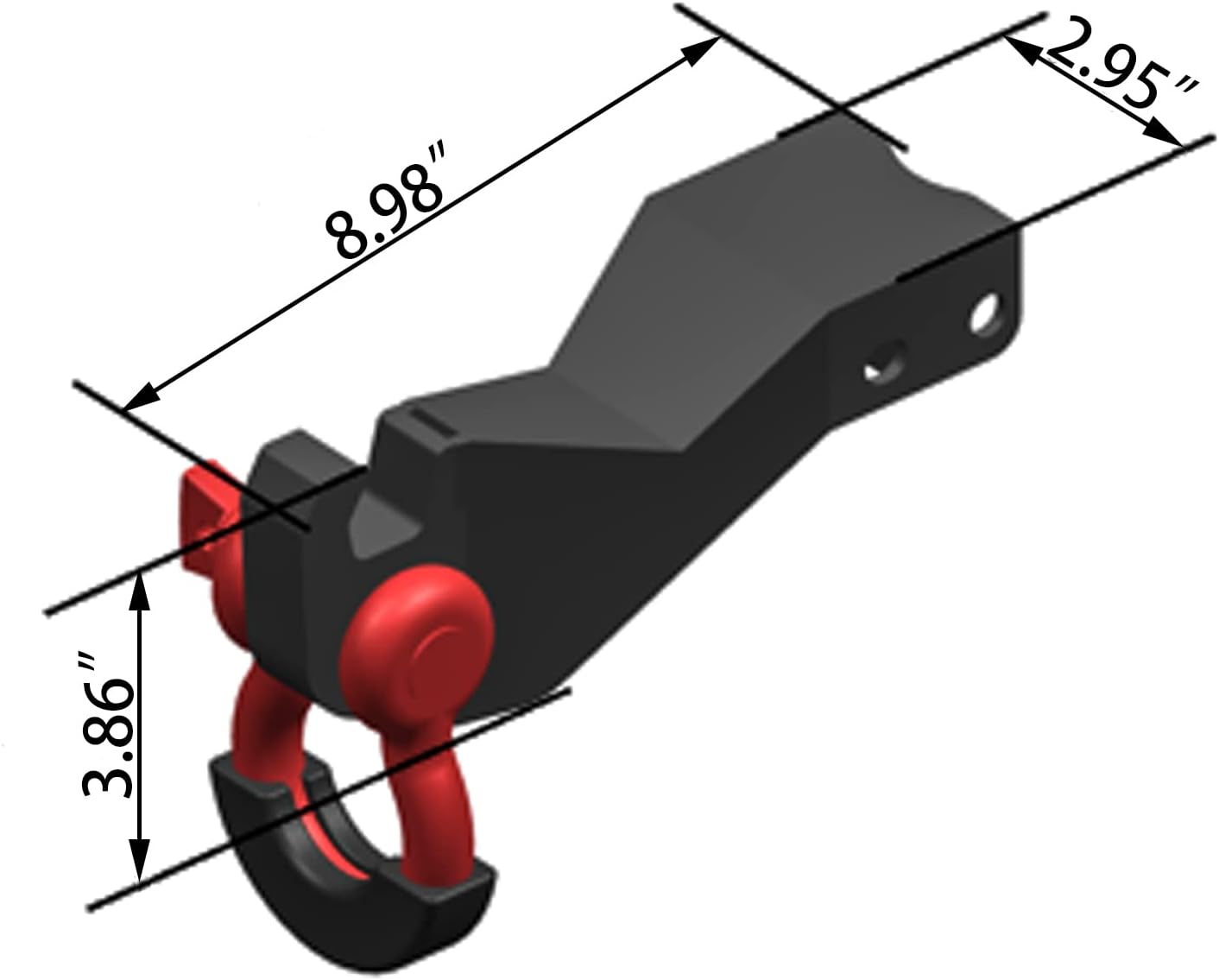 Front Demon Bracket Tow Hook Shackle Mount Kit Compatible with 2019 2020 2021 2022 Chevrolte Chevy Silverado 1500