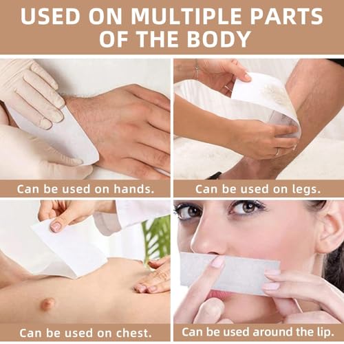 400 Piezas De Papel De Cera Caliente Para Depilación, Equipado Con 100 Piezas De Astillas De Madera Para Raspar, Herramientas De Depilación, Herramientas Para El Cuidado De La Belleza, Etc. - imagen 5