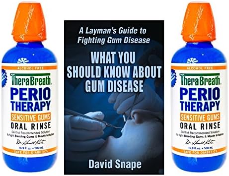 Periotherapy Mouthwash 2 Bottles + Gum Disease Book - Learn and Fight Gum Disease, Bleeding Gums and Gingivitis