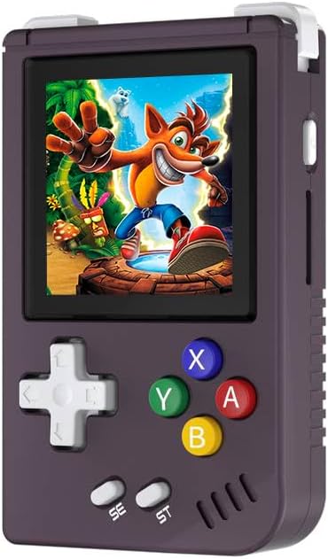 RG Nano - Llavero retro para consola de juegos, mini aleación de aluminio portátil con pantalla IPS de 1.54 pulgadas, tarjeta TF 64G preinstalada
