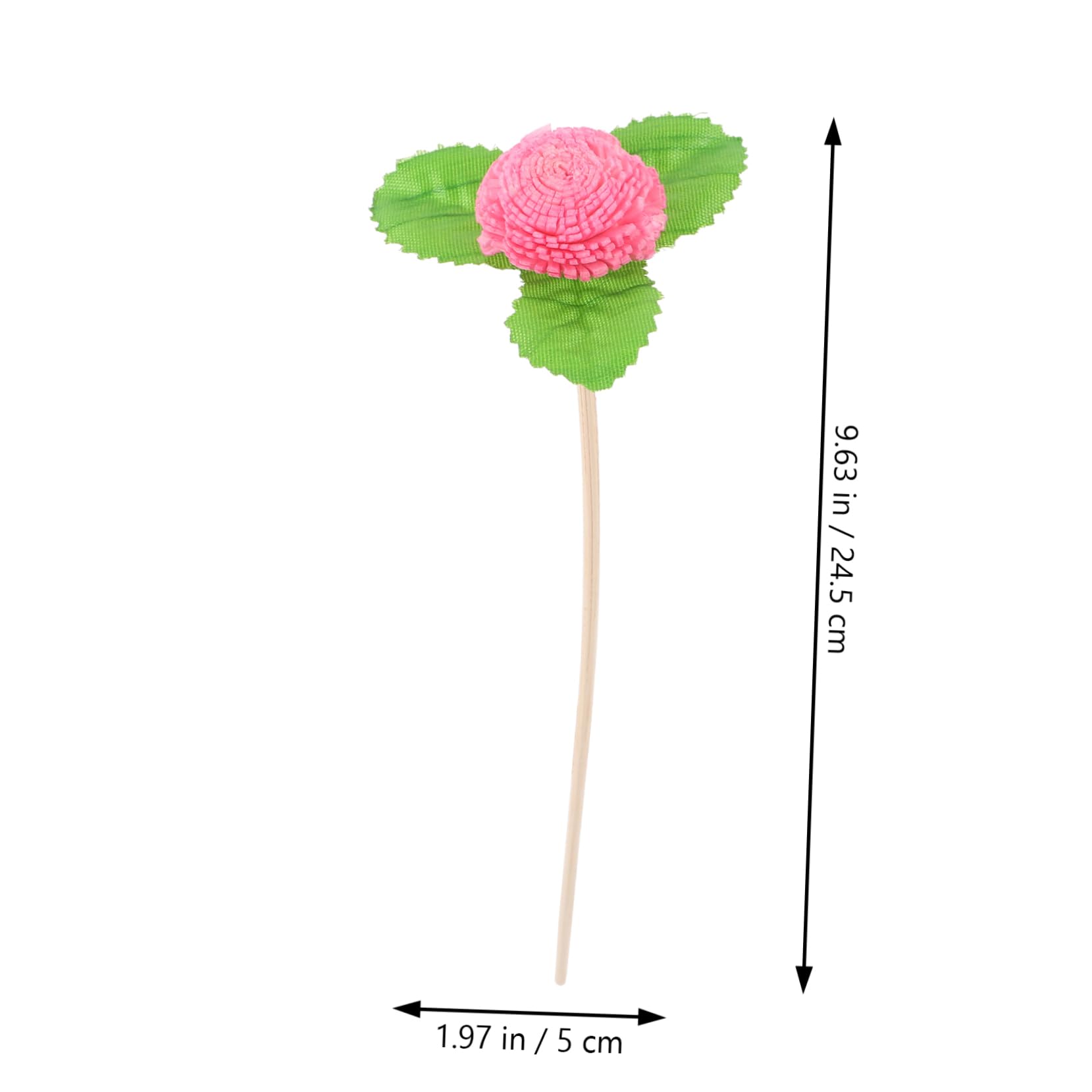 Bâtonnets Diffuseurs en Fleur Lot de 5, Rotin pour Flacons Parfumés