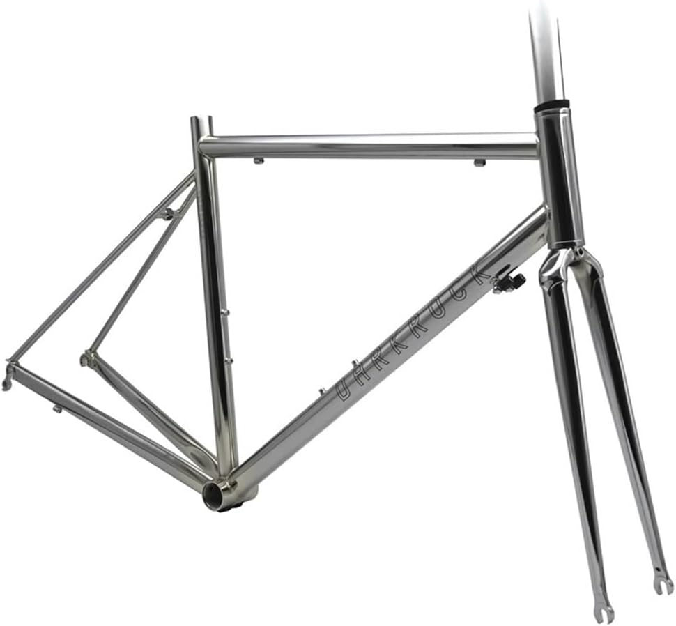 47 50 53cm Cr-Mo Steel Frame 700C Road Bike Frameset Quick Release 100/130mm C Brake Bike Frame BSA BB68mm(53cm)
