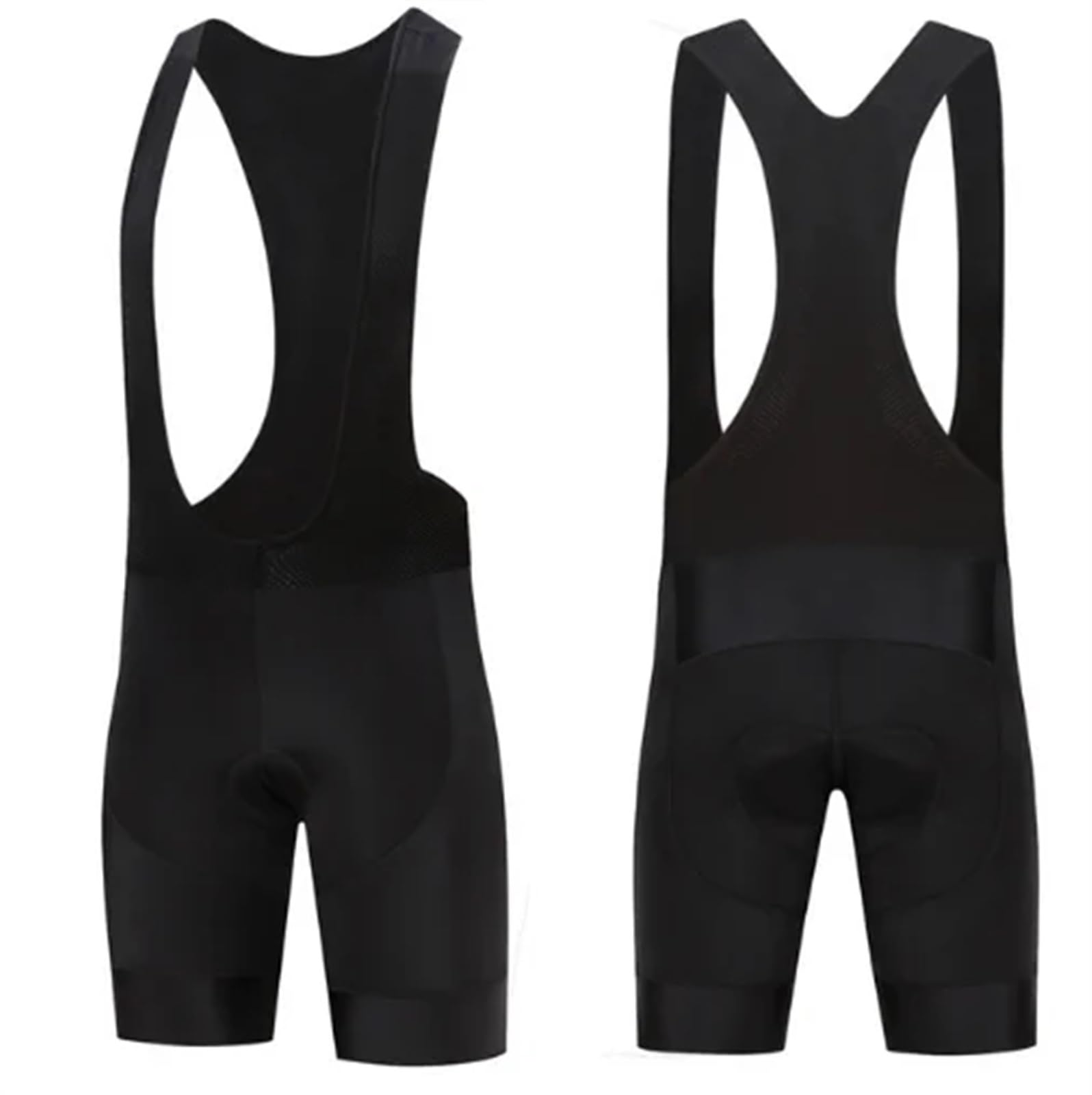Cuissard Velo Homme Maillot de Cyclisme Noir et Blanc for Hommes, Coussin de Gel à Sangle d'été, Short