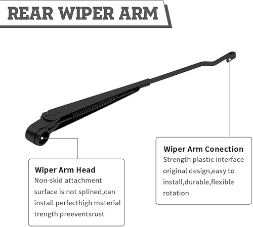 Miniatura 4 de Juego de tuercas de repuesto para limpiaparabrisas trasero para Toyota Sequoia 2001-2007, conjunto de accesorios de cubierta del limpiaparabrisas