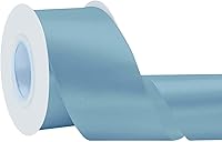 Vista 42 de Cinta de satén rosa polvoriento de doble cara, 3/8 pulgadas x 50 yardas, cintas de poliéster rosa polvoriento para envolver regalos, cinta de tela