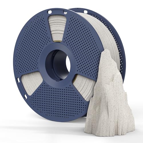 Image of SUNLU Marble PLA Filament 1.75mm, 1KG (2.2LBS), Shadow Storm | Natural Rock Texture, Less Brittle, High Speed PLA, Smooth Printing Performance, 3D Printer Filament