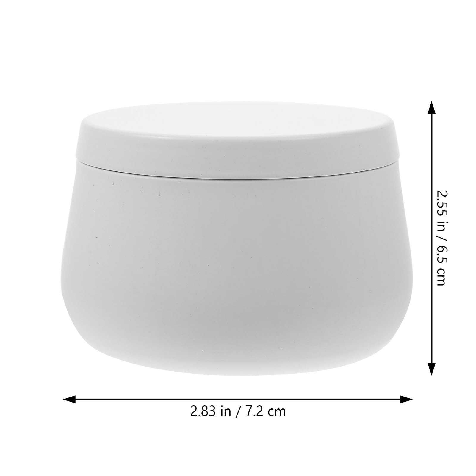 Abaodam et Conservation -blanc Lot de 24 4oz Boîtes Rondes avec Couvercle Hermétique Design Élégant pour Rangement Thé Vrac, Bougies et Petits Objets