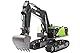 Ferngesteuerter Bagger Ferngesteuert, 1:14 RC Bagger Metall mit Voller Funktion, 22 Kanal Bagger mit Fernsteuerung und Metallschaufel Ferngesteuert mit Akku und Ladegerät+2. Akku+3 Aufsätze Huina 1593