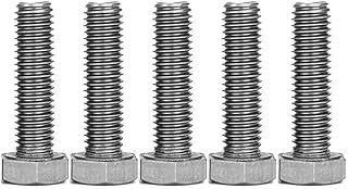 Manloney LLC Universal Screws M9 Hex Head Cap Bolts 1.5mm Pitch Fine Thread 9mm Stainless Steel Screw Bolt (M9-1.5 x 20mm)