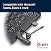 Plantronics - Voyager 5200 UC (Poly) - Bluetooth Single-Ear (Monaural) Headset - USB-A Compatible to connect to your PC and/or Mac - Works with Teams, Zoom & more - Noise Canceling