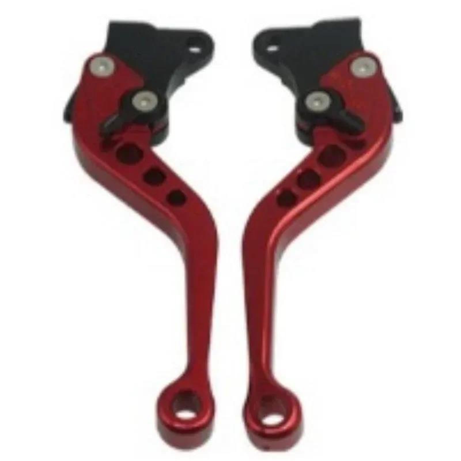 Etekgvyva Red Clutch Brake Lever Set For Cg125 Motorcycle Brake Handle Motorbike Modification Clutch Drum Brake Lever Handle Adjustable Handlebar Set(Red)