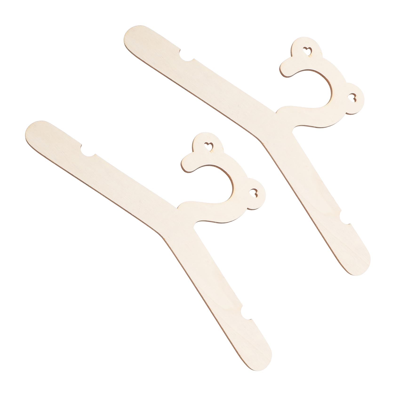 KOMBIUDA DIY Accessories Wooden Baby Hanger Boys and Girls Hangers for Shirts Pants Coats