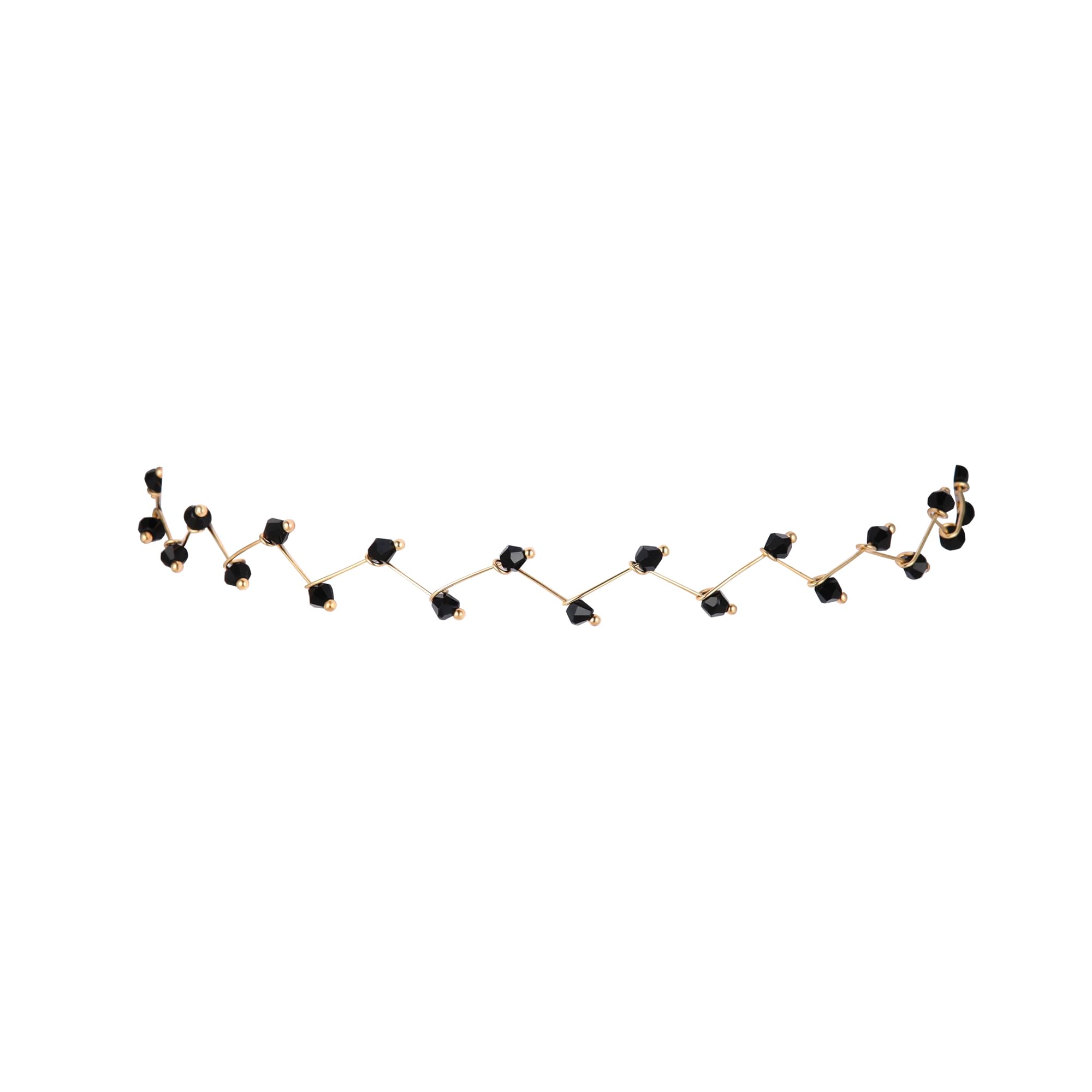 Gargantilla hippie boho gótica negra, joyería gótica vintage para mujeres para niñas