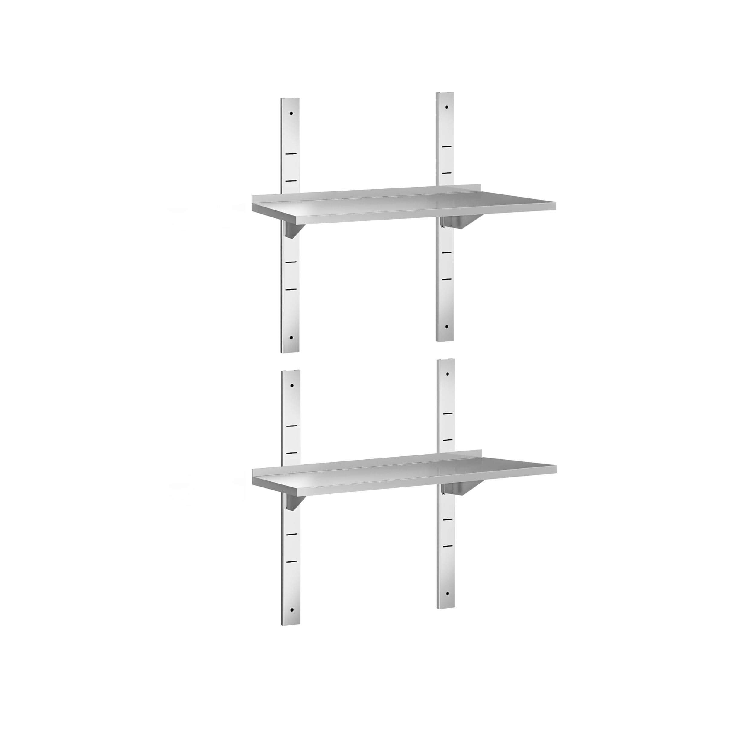 GGM Gastro | WBK83#2 | Wandborde PREMIUM - 800x300mm - mit 2 Etagen