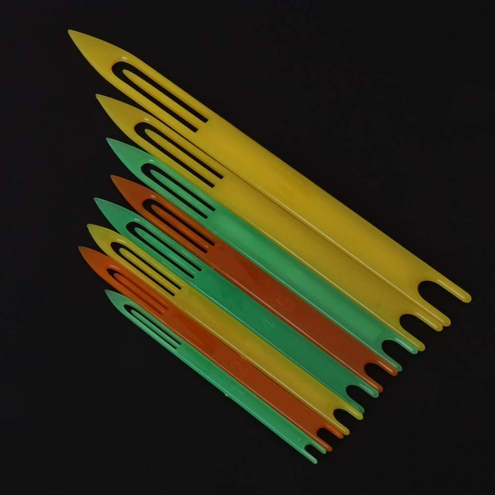 Set 8 Aghi Per Riparazione Reti Da Pesca In Plastica – Dimensioni Variabili Dal 2# All'8#, Attrezzo Per Maglia Reti - 2